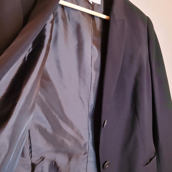 Calvin Klein womens classic black two button blazer size 12 petite - Picture 6 of 8